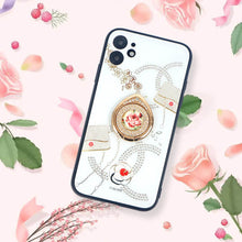 Load image into Gallery viewer, 2021 Luxury Rose Bracket Rhinestone Protective Case For iPhone 12 Pro Max 11 XS XR 7 8 Plus Cover pphonecover
