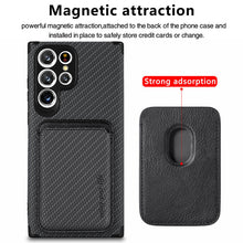 Load image into Gallery viewer, Fiber Pattern Camera All-inclusive Protective Cover With Magnetic Card Holder For Samsung pphonecover
