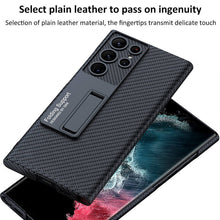 Load image into Gallery viewer, NEWEST Magnetic Holder Leather Case for Samsung Galaxy S22 Ultra S23 Ultra 5G pphonecover
