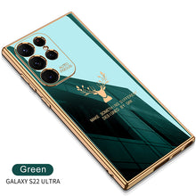 Load image into Gallery viewer, Luxury Deer Pattern Camera All-inclusive Electroplating Process Case For Samsung S22 S21 Series pphonecover
