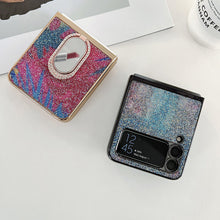 Load image into Gallery viewer, Shining Diamond Mirror Ring Protective Cover For Samsung Galaxy Z Flip 3 5G pphonecover
