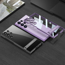 Load image into Gallery viewer, Transparent Plating Triumph Bracket Case For Samsung Galaxy S23 Ultra
