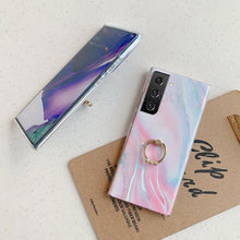 Load image into Gallery viewer, 2022 Laser Marble Pattern Ring Holder Protective Cover For Samsung Galaxy pphonecover
