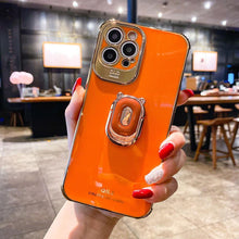 Load image into Gallery viewer, Luxury Electroplating Stand Ring Holder Phone Case With Finger Ring for iPhone 12 Pro MAX 11 Pro XS XR X SE 6 6s 7 8 Plus 12Mini pphonecover
