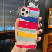 Load image into Gallery viewer, Glitter Gradient Marble Texture Phone Case For iPhone 11 12 11Pro Max XR XS Max X 7 8 Plus 11Pro 12 Shockproof Bumper Back Cover pphonecover
