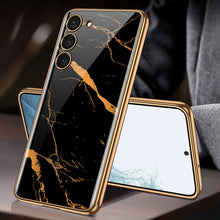 Load image into Gallery viewer, Luxury Plating Anti-knock Protection Tempered Glass Case For Samsung Galaxy S21 S22 S23 Plus Ultra pphonecover
