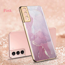 Load image into Gallery viewer, 2021 Luxury Plating Pattern Camera All-inclusive Electroplating Process Case For Samsung S21 S21 Plus S21 Ultra pphonecover
