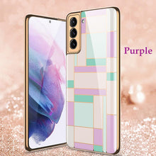 Load image into Gallery viewer, 2021 Fashion Plating Pattern Camera All-inclusive Electroplating Process Case For Samsung S21 Ultra S21 Plus S21 pphonecover
