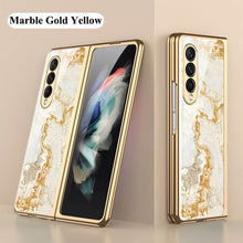 Load image into Gallery viewer, Marble Glass Case For Samsung Galaxy Z Fold 3 5G pphonecover
