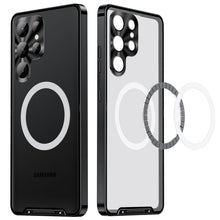 Load image into Gallery viewer, Metal Frame S23 S23 Ultra Phone Case with MagSafe Charging Magnetic Ring
