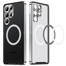 Load image into Gallery viewer, Metal Frame S23 S23 Ultra Phone Case with MagSafe Charging Magnetic Ring
