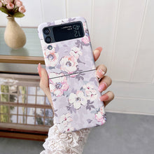 Load image into Gallery viewer, Plaid Flower Phone Case For Samsung Galaxy Flip5 Flip4 Flip3
